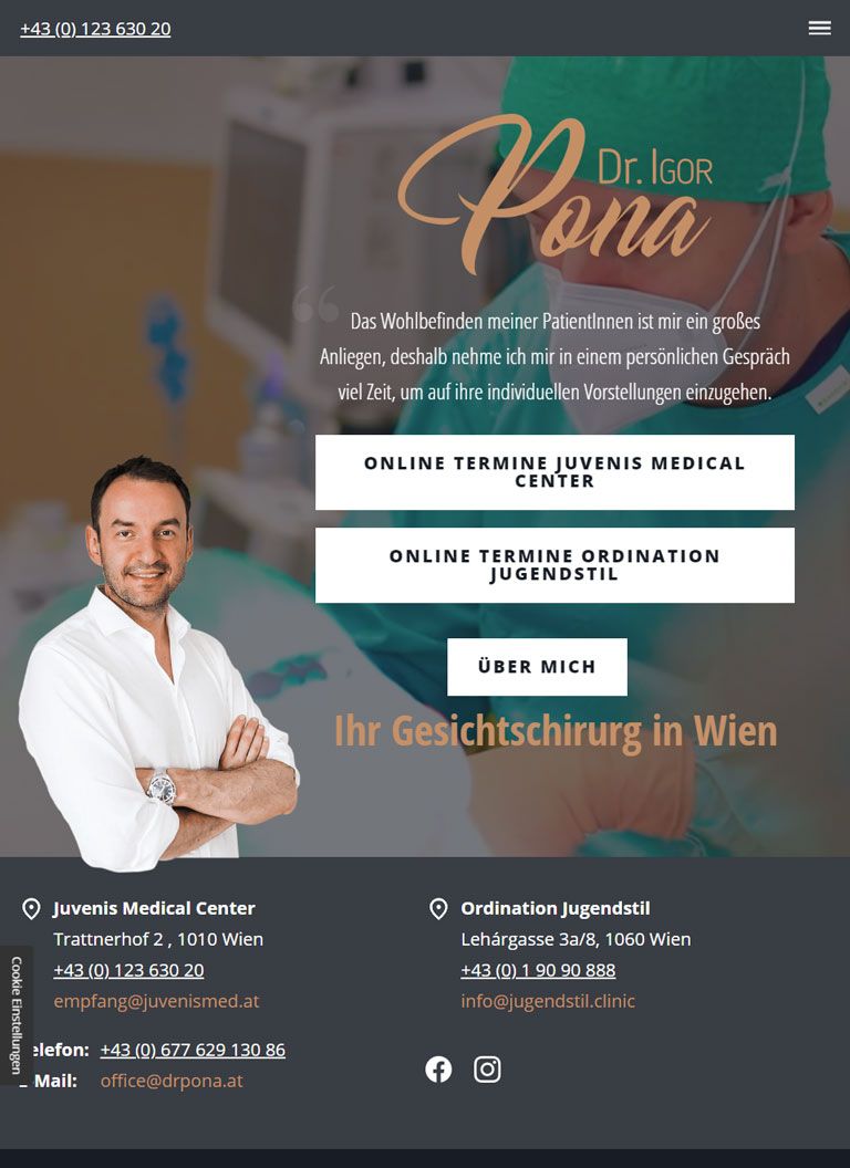 Dr. Igor Pona Screenshot Tablet