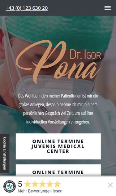 Dr. Igor Pona Screenshot Smartphone