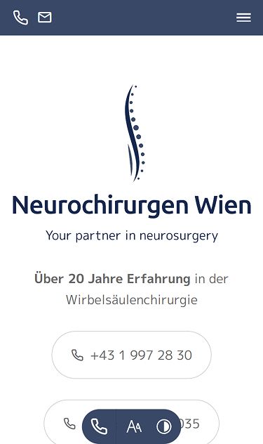 Dr. Stefan Grossauer, MBA, Screenshot Smartphone