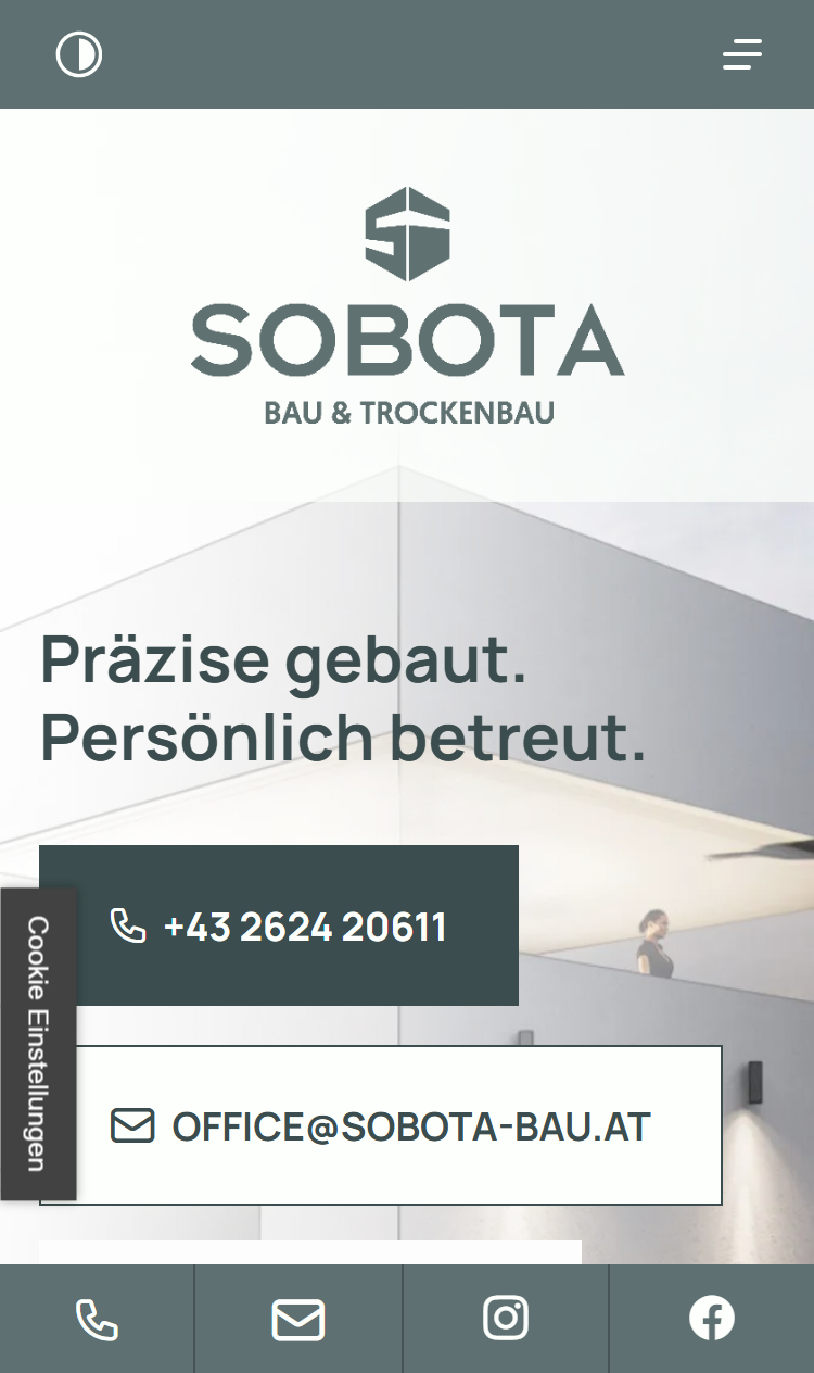 Sobota Bau & Trockenbau GmbH Screenshot Smartphone