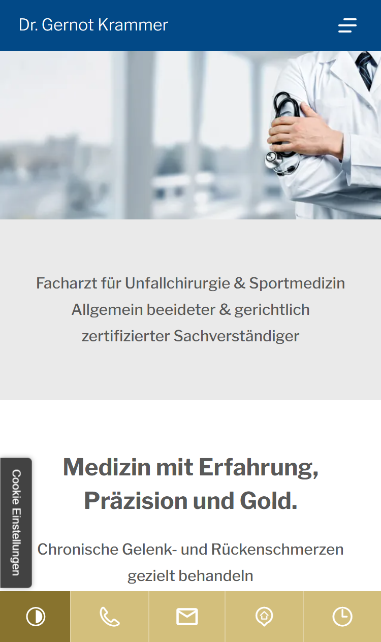 Dr. Gernot Krammer Screenshot Smartphone