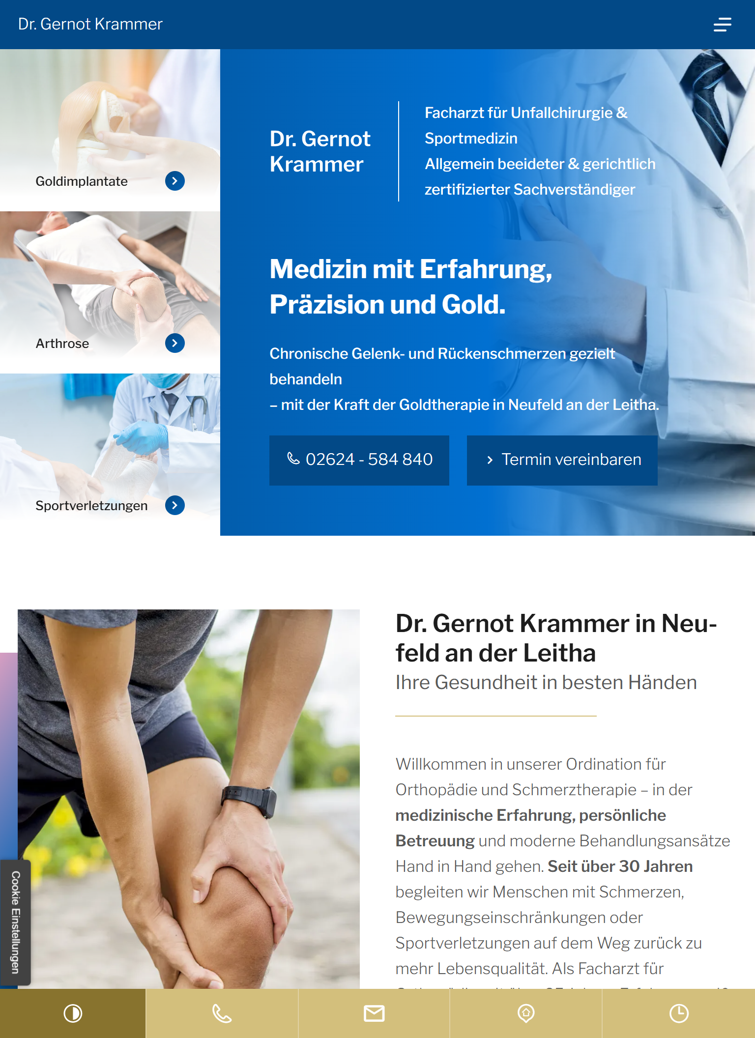 Dr. Gernot Krammer Screenshot Tablet